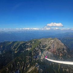 Flugwegposition um 09:29:54: Aufgenommen in der Nähe von Gemeinde Mautern in der Steiermark, 8774, Österreich in 2500 Meter